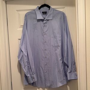 Elegant Sky Blue Men's Dress Shirt